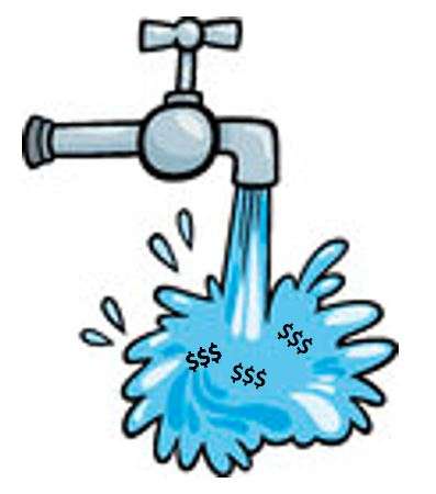 water tap waste saving water at manufacturing plant