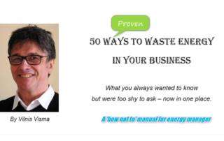 Introduction of '50 ways to waste energy' by Vilnis Visma