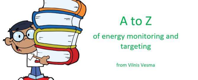 Cover to post A to Z of energy monitoring and targeting