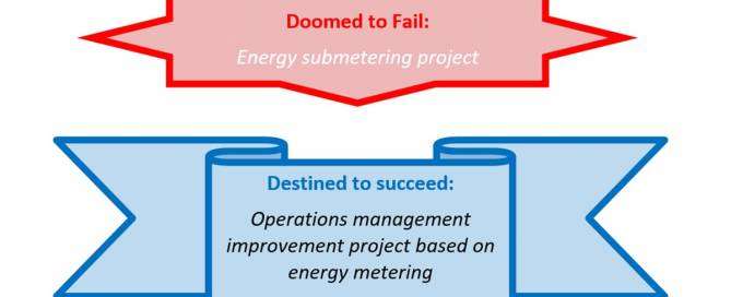 Energy submetering project is doomed to fail